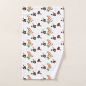 FEESTELIJKE Trini Kerst op WIT Bad Handdoek (Handdoek)