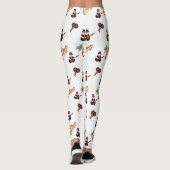 FEestelijke Trini Kerst op WIT Leggings (Achterkant)