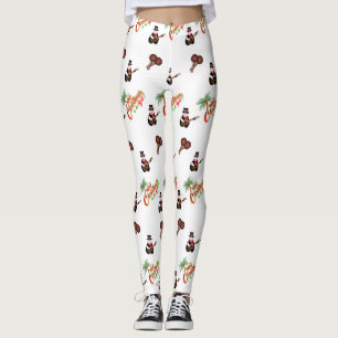FEestelijke Trini Kerst op WIT Leggings