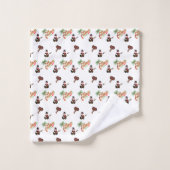 FEESTELIJKE Trini Kerstmis op WIT Bad Handdoek (Wasdoekje)