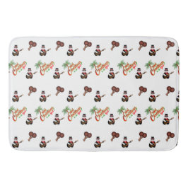 FEESTELIJKE Trini Kerstmis op WIT Badmat