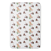 FEESTELIJKE Trini Kerstmis op WIT Badmat (Voorkant Verticaal)