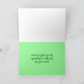 Feestelijke trio van kerstkabouters met sneeuwvlok feestdagen kaart (Binnen)