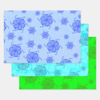 Feestelijke Tropen Bloemen Cadeaupapier BTG