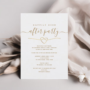 Feestelijke Trouwreceptie Happily Ever After Kaart
