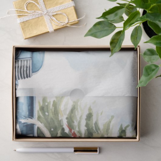 Feestelijke  Truck met Honden Tissuepapier (Geschenk)