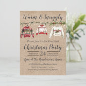 Feestelijke Trui Kerstfeest Kaart (Staand voorkant)