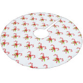 Feestelijke Twin Candy Canes Vakantie Kerstboom Rok (Gekanteld)