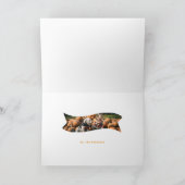 Feestelijke Type Rood Happy Herfst Y'all Gevouwen  Kaart (Binnen)