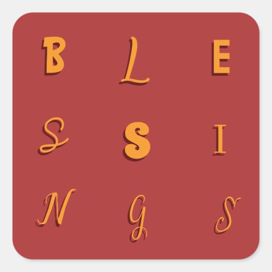 Feestelijke type "zegeningen" rode envelop zegel (Voorkant)