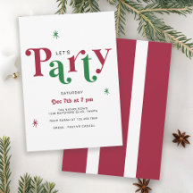 Feestelijke Typografie Laten we Feestvieren Whimsi