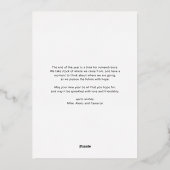 Feestelijke typografie met vetgedrukte letters Fot Folie Feestdagenkaart (Achterkant)