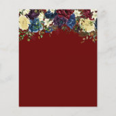 Feestelijke Uitnodiging Gouden Confetti Winter Blo Flyer (Achterkant)