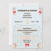 Feestelijke uitnodiging voor Cookie Exchange (Voorkant)