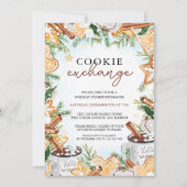 Feestelijke uitnodiging voor Cookie Exchange (Voorkant)