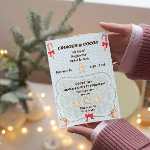 Feestelijke uitnodiging voor Cookie Exchange