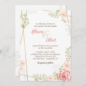 Feestelijke uitnodiging voor de liefde (Voorkant / Achterkant)