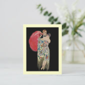 Feestelijke uitnodiging voor verlovingsfeest in st (Staand voorkant)