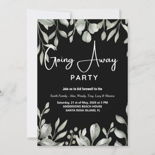 feestelijke uitnodigingen (Voorkant)