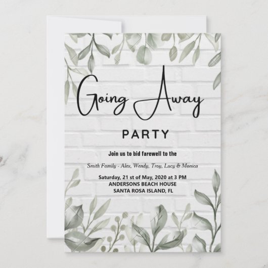 feestelijke uitnodigingen (Voorkant)