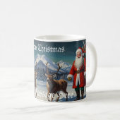 Feestelijke vader Kerstman Koffiemok (Voorkant rechts)