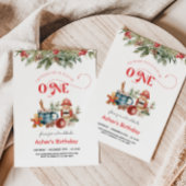 Feestelijke vakantie 1e verjaardag kaart