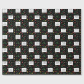 Feestelijke vakantie bedrijf Logo Branded Cadeaupapier (Vlak)