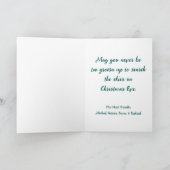 Feestelijke vakantie bos gevouwen vakantie Kaart (Binnen)