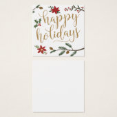 Feestelijke Vakantie Bruiloft Uitnodiging Naam Bor Vierkante Visitekaartjes (Voorkant /achterkant)