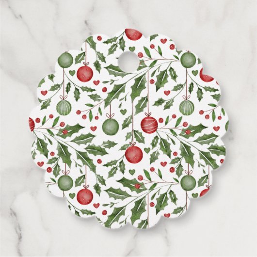 Feestelijke vakantie cadeau Labels (Achterkant)