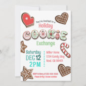 Feestelijke vakantie Cookie Exchange - Gingerbread Kaart (Voorkant)