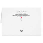 Feestelijke vakantie Corgi Kerst Wenskaart (Achterkant Horizontaal)