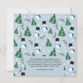 Feestelijke vakantie Corporate Business Logo Chris Kaart (Achterkant)