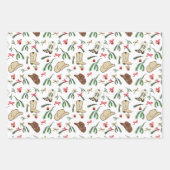 Feestelijke vakantie cowboy rodeo patroon inpakpapier vel (Voorkant 2)