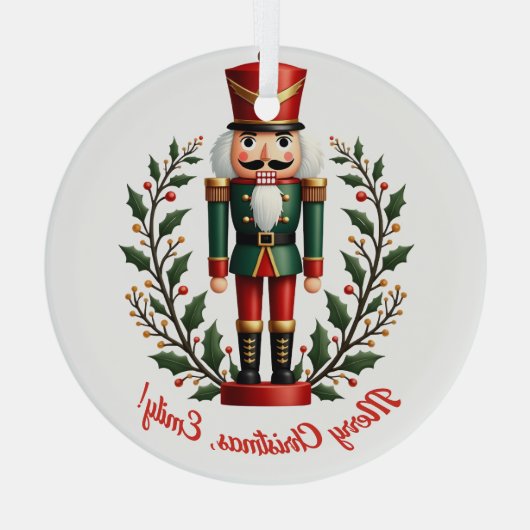 Feestelijke Vakantie Decoratie Notenkraker Kerstmi (Achterkant)