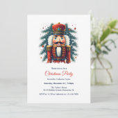 Feestelijke vakantie Elegant Notenkraker Kerstfees Kaart (Staand voorkant)