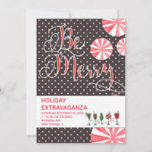 Feestelijke Vakantie Feestje Kaart (Voorkant)