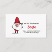 Feestelijke vakantie - Grumpy Santa - Drinken Tick Informatiekaartje (Voorkant)