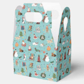 Feestelijke Vakantie Honden in Kerst Truien Patroo Bedankdoosjes (Geopend)