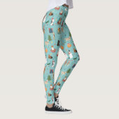 Feestelijke Vakantie Honden in Kerst Truien Patroo Leggings (Rechts)