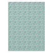 Feestelijke Vakantie Honden in Kerst Truien Patroo Tafelkleed (Voorkant)