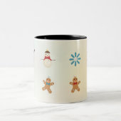 Feestelijke Vakantie Iconen Koffie Mok (Center)