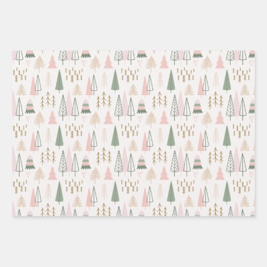 Feestelijke vakantie inpakken papieren vellen (Voorkant 3)