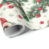 Feestelijke vakantie inpakpapier ontwerp (Rol Hoek)