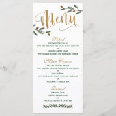 Feestelijke vakantie Kerstmis Bruiloft Menu (Voorkant)