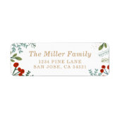 Feestelijke vakantie Lijst Etiket (Voorkant)