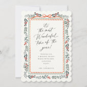 Feestelijke vakantie Lijst kerst Kaart (Voorkant)