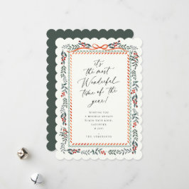 Feestelijke vakantie Lijst kerst Kaart