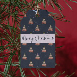 Feestelijke vakantie Modern Lettering Design Cadeaulabel