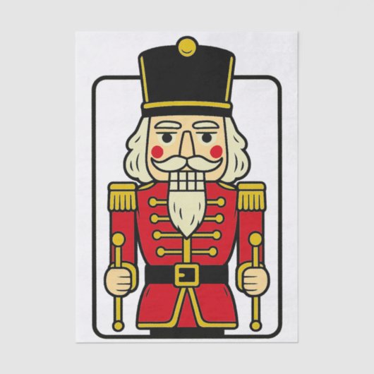 Feestelijke vakantie Notenkraker Decoupage Tissue  Tissuepapier (Voorkant)